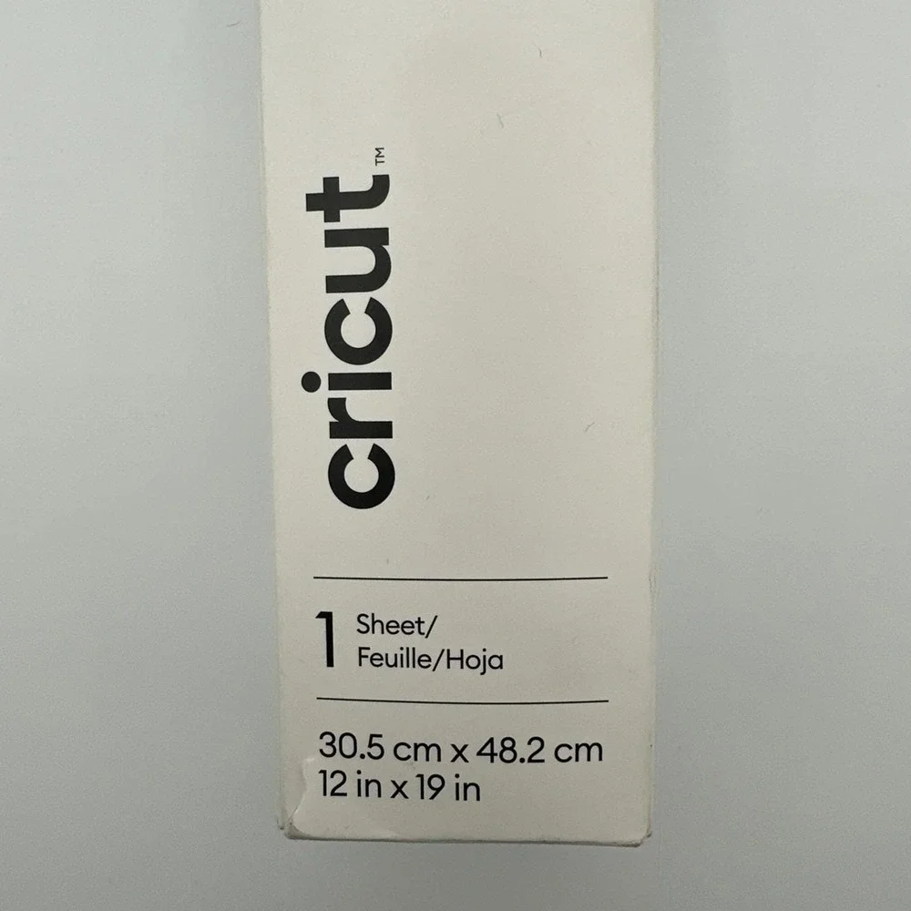 Cricut Black Glitter Iron On Heat Transfer Vinyl 12x19 HTV New in Box